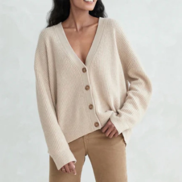 Jenni Kayne Cropped Cashmere Cardigan - Picture 1 of 5